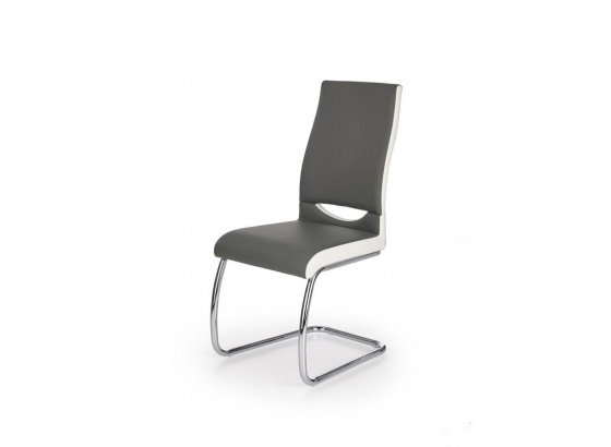 Jídelní židle K259 šedá/bílá