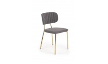 Jídelní židle K362 tmavě šedá/zlatá