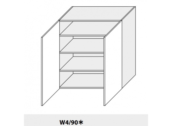 Horní skříňka kuchyně Quantum W4 90 bílá
