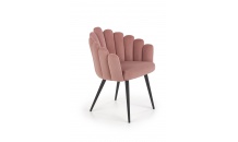 Jídelní židle K410  sametová růžová