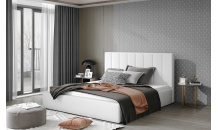 Postel Audrey 160x200 eko kůže Soft 17 bez matrace s úl. prostorem