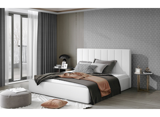 Postel Audrey 160x200 eko kůže  Soft 17 bez matrace s úl. prostorem