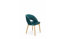 Jídelní židle MARINO dub medový / MONOLITH 37 (tm.zelená) 