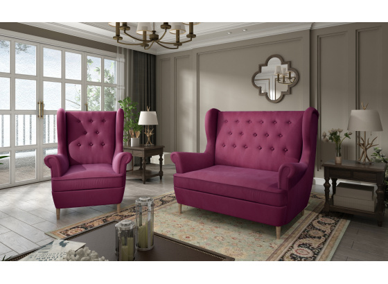 Sedací souprava Aros 2F+1F Mat Velvet 68  