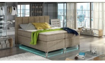 Postel boxspring BASILIO+LED 180x200 Berlin 03