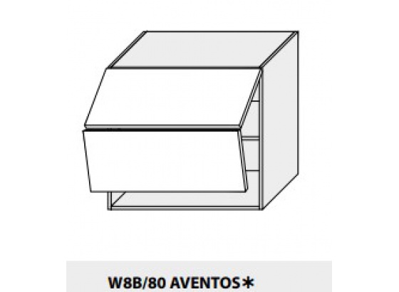 Horní skříňka PLATINIUM W8B/80 AV bílá