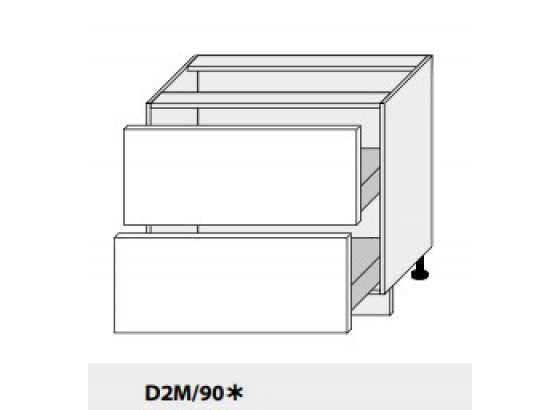 Dolní skříňka PLATINIUM D2M/90 grey