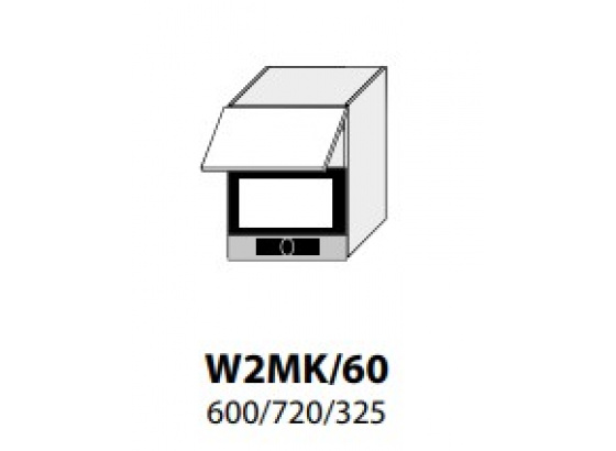 Horní skříňka kuchyně Platinium W2MK/60 vestavba bílá