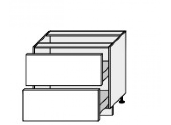 Dolní skříňka PLATINIUM D2A 90 grey