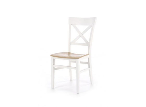Jídelní židle TUTTI bílá/medový dub 
