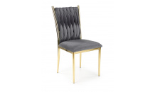 Jídelní židle K436 šedá/ zlatá