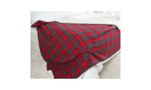 Deka BUFFALO 150x200 červenozelené káro