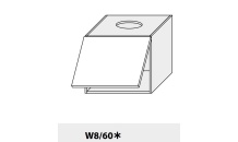 Horní skříňka kuchyně Quantum W8 60 bílá