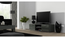 TV stolek SOHO 140 S 4 šedý mat/šedý lesk