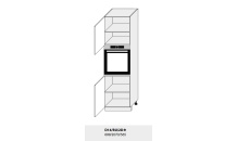 Skříň pro vestavbu FIUGGI D14RU/ 2D