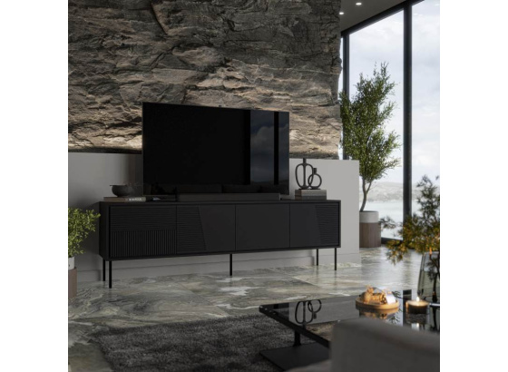 TV stolek ABI černý mat/ černý lesk