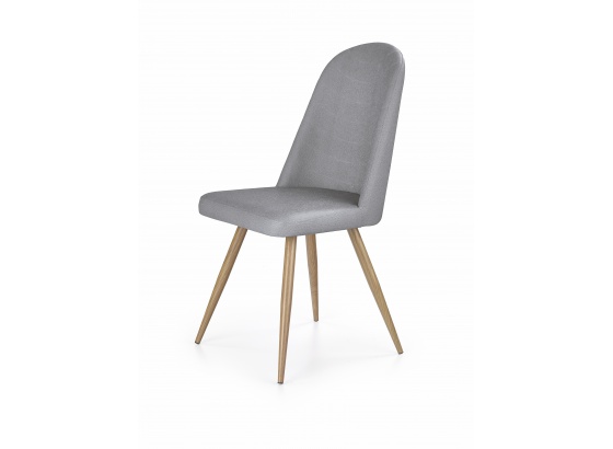 Jídelní židle K214 šedá/dub medový