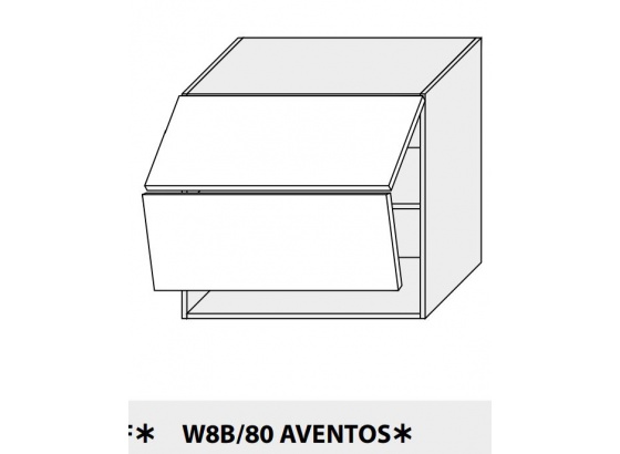 Horní skříňka kuchyně Quantum W8B 80 AV bílá