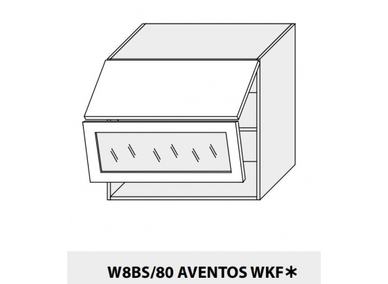 Horní skříňka kuchyně QUANTUM W8BS 80 AV WKF lava