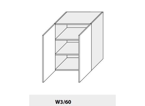 Horní skříňka PLATINIUM W3/60 grey