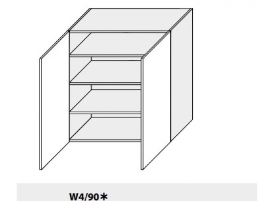 Horní skříňka  PLATINIUM W4/90 bílá