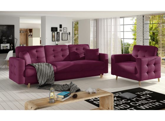 Sedací souprava Asgard 3+1 Mat Velvet 68 