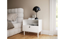 Noční stolek Dullum 60  Bílý