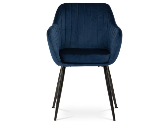 Jídelní židle PIKA BLUE4 modrá/ černá