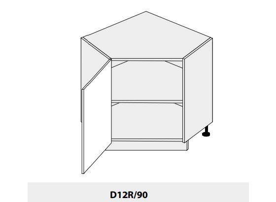 Dolní skříňka PLATINIUM D12R/90 dub artisan