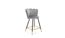 Barová židle H106 černá/ zlatá/ šedá