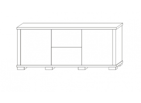 Komoda KACPER 2SZ 2DPE 180