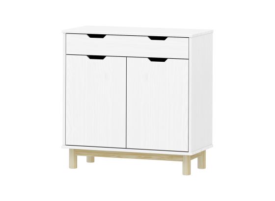 Komoda 2 dveře + 1 zásuvka BONITO 2 bílý lak