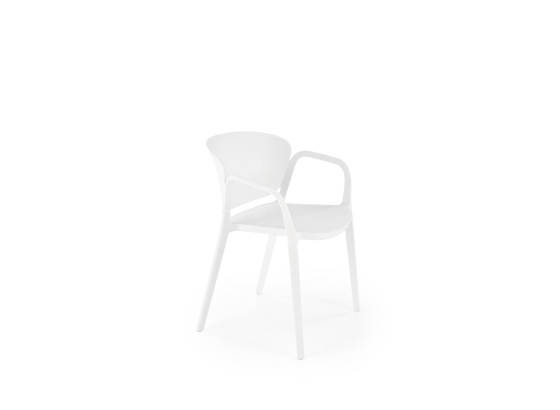 Jídelní židle K491 bílá plast