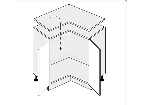 Dolní skříňka VIANO D12 90