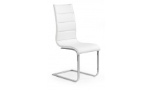 Jídelní židle K104 bílá/ bílá eko kůže