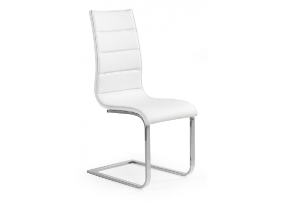 Jídelní židle K104 bílá/ bílá eko kůže