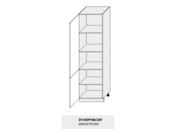 Skříň na potraviny PLATINIUM D14/DP/60/207 bílá