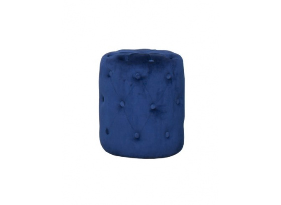 Taburet ALTINO s knoflíky PUF-NI-10 modrý