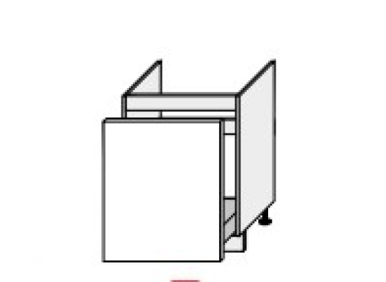 Dolní skříňka kuchyně PLATINIUM D1ZA/60 grey