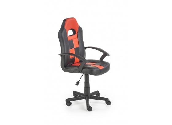 Dětská židle STORM černá/červená