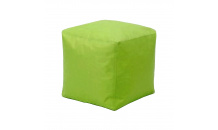 Sedací taburet CUBE světle zelený s náplní