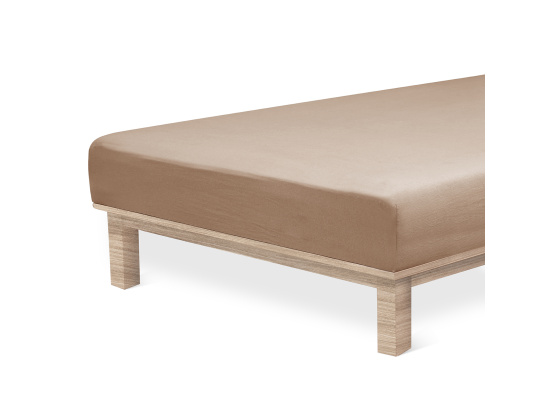 Prostěradlo Andrea Simone boxspring 90x200x35 ořechové