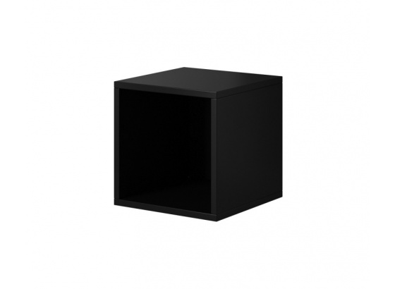 Skříňka ROCO RO6 čtverec otevřená černá mat