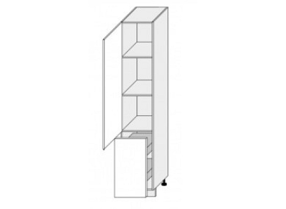 Potravinová skříň VIANO 2D14k 40+cargo efekt chrom