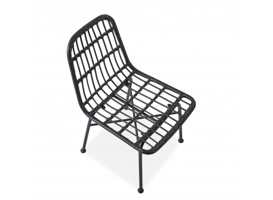 Ratanová židle K401 černá