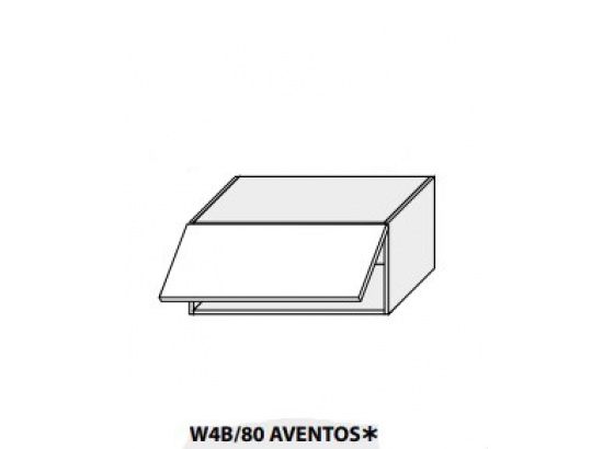 Horní skříňka PLATINIUM W4B/80 HK aventos bílá