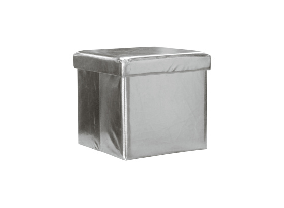 Sedací úložný box stříbrný