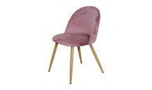 Jídelní židle LAMBDA růžový samet