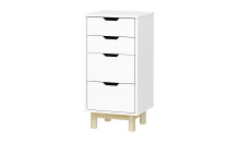 Komoda 2+2 zásuvky BONITO 2 bílý lak