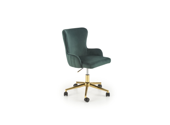 Kancelářská židle TIMOTEO tmavě zelená/ zlatá